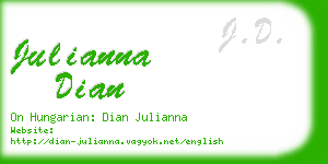julianna dian business card